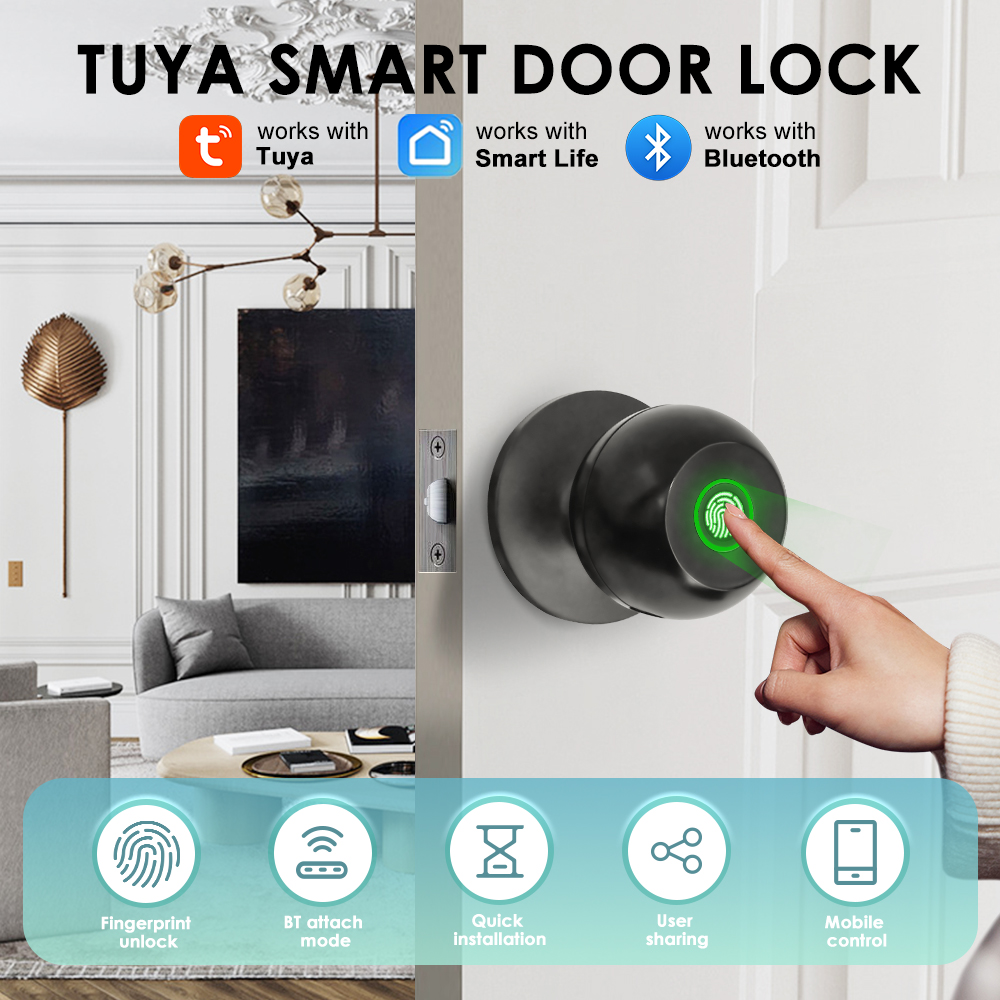 Tech For Office - Cerradura electrónica Tuya, cerradura de puerta