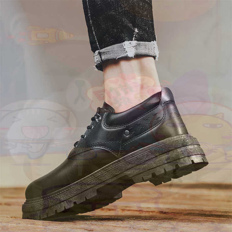 Office Tech Setup - Zapatillas deportivas de cuero Natural oscuro