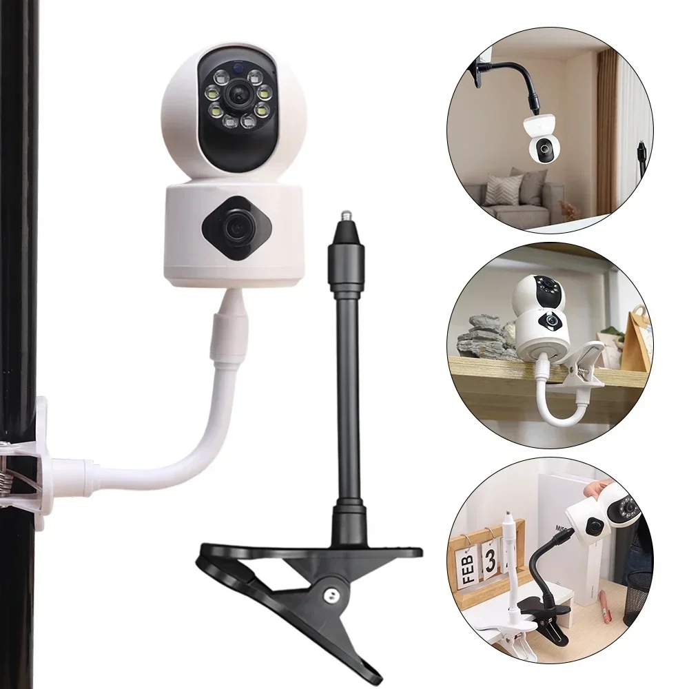 Webcam Stand Clip - Abrazadera de cámara Flexible portátil, soporte