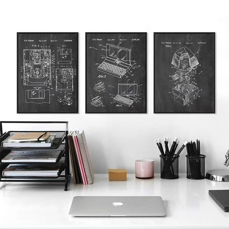 Juego de 6 Cuadros Decorativos - Office Tech Setup reseña y precio