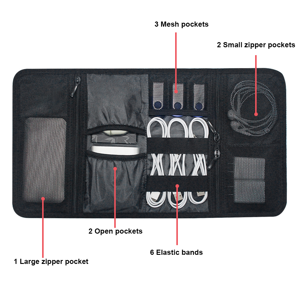 Bolsa Organizadora de Cables,  - Tech For Office reseña y precio