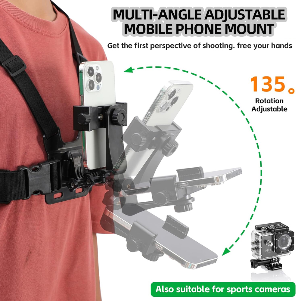Soporte para el pecho de teléf - Webcam Stand Clip reseña y precio