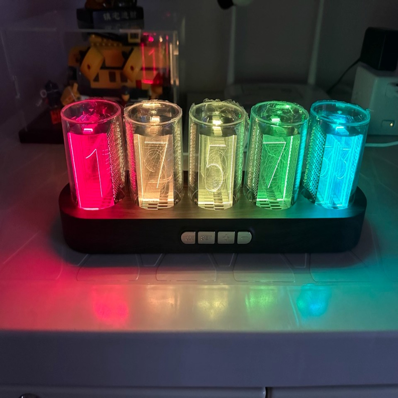 Reloj de Tubo Nixie LED RGB pa - Office Tech Setup reseña y precio