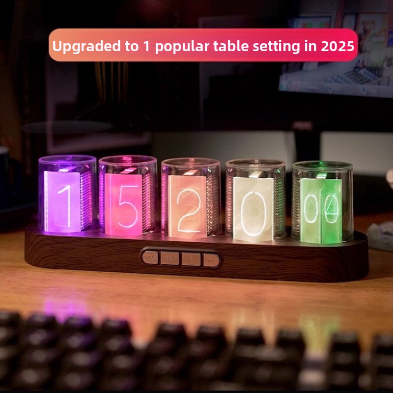 Reloj de Tubo Nixie LED RGB pa - Office Tech Setup reseña y precio