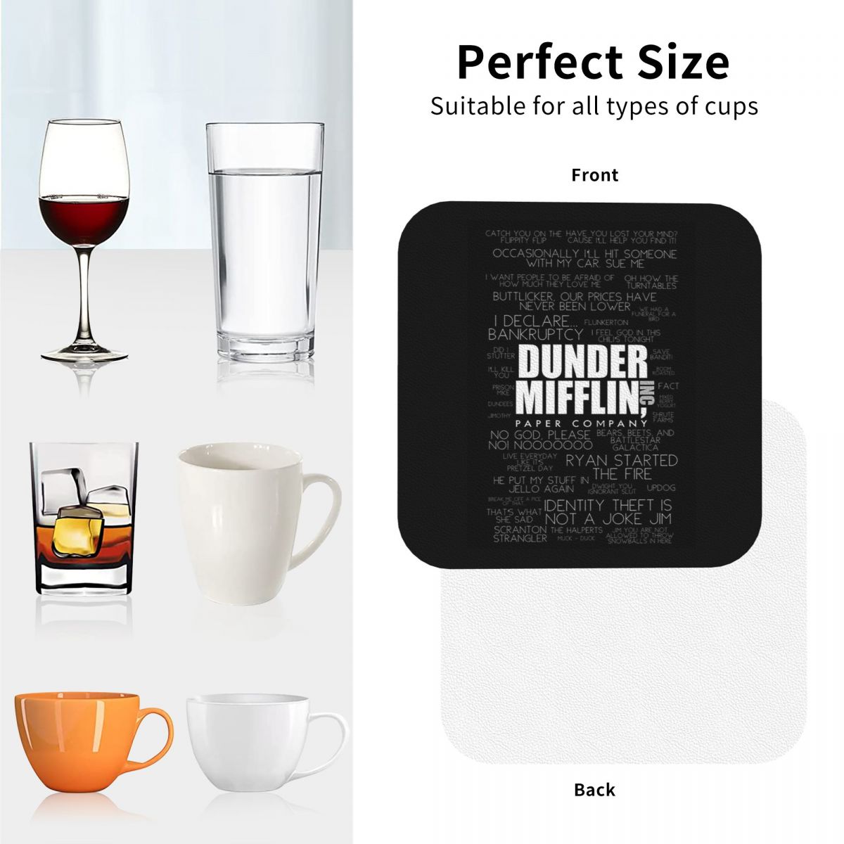 Posavasos de la Serie The Offi - Office La Tech reseña y precio