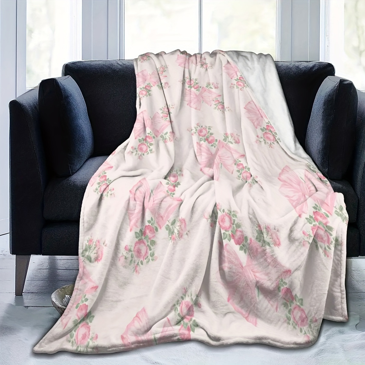 Manta de franela floral con la - Tech For Office reseña y precio