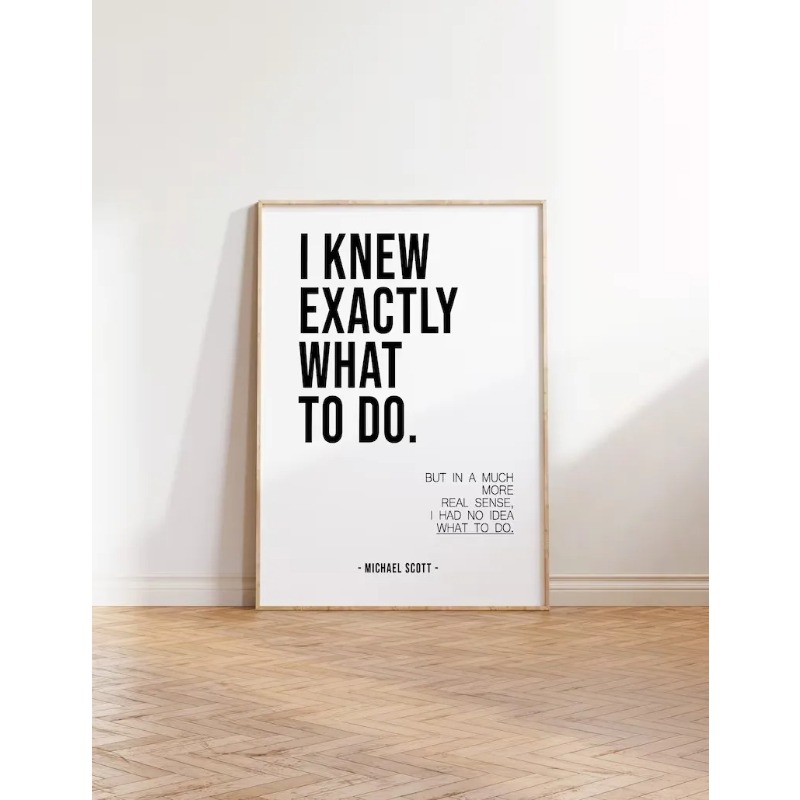 Póster minimalista de la serie - Office La Tech reseña y precio